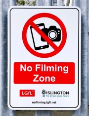 LGfl - Islington - No Filming Zone School Signs